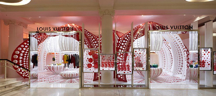 Louis Vuitton . London . Yayoi Kusama . Marc Fornes
