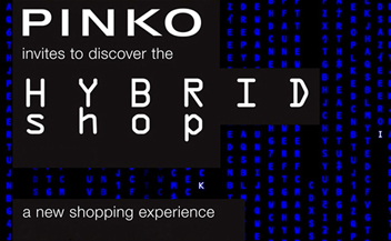 Pinko store . Hybrid shop . MIlano . Italy