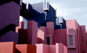 Muralla Roja . Ricardo Bofill . Alicante . Spain